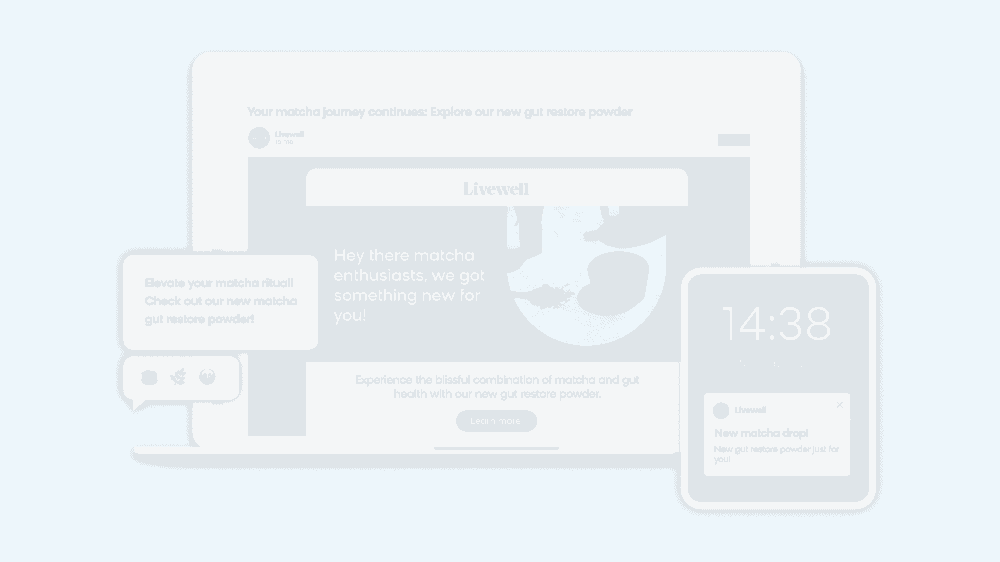 Bloomreach showing how their product can boost conversions by targeting high-potential customers with AI